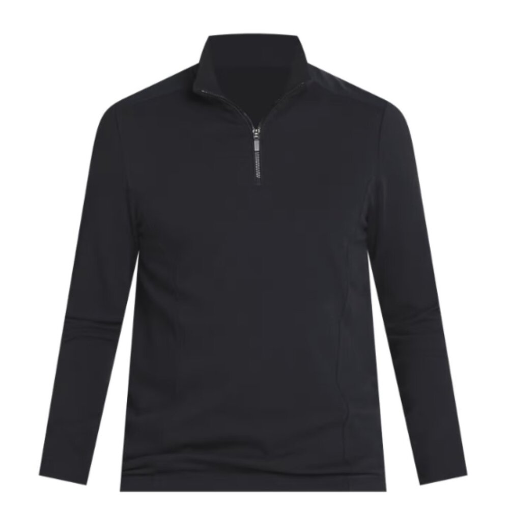 NEW Kenneth Cole Slim Fit Quarter Zip Long Sleeve Pullover Sweatshirt